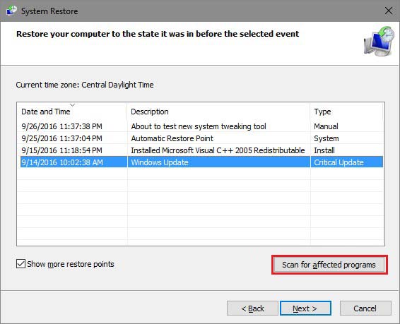 choose-restore-point-and-click-scan-for-affected-programs