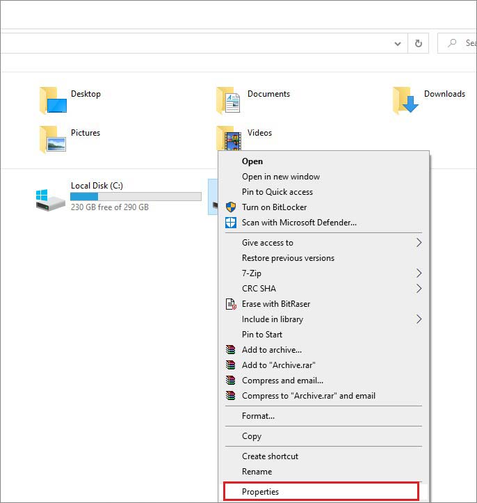 open-drives-properties-in-the-file-explorer