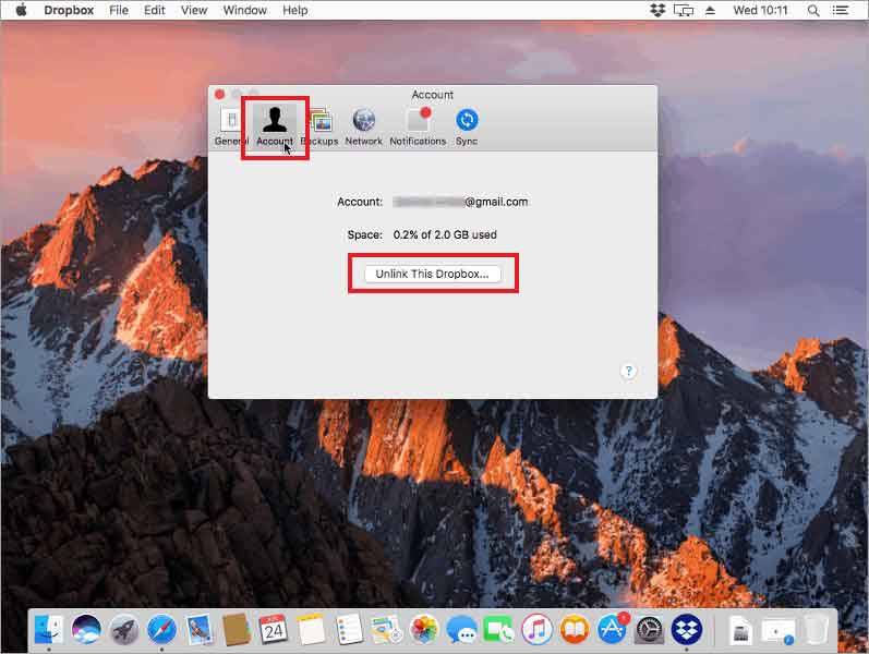 Account-unlink-this-dropbox-to-uninstall-dropbox-on-Mac