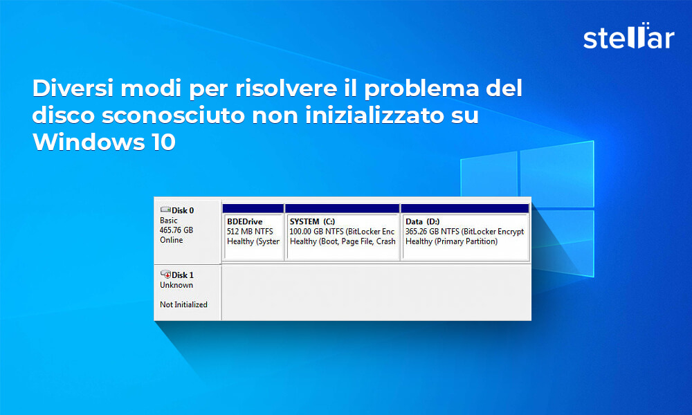 Diversi modi per risolvere il problema del disco sconosciuto non inizializzato su Windows 10