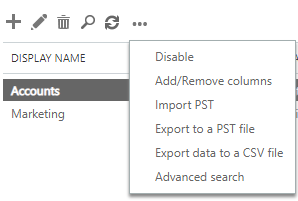 select export to pst