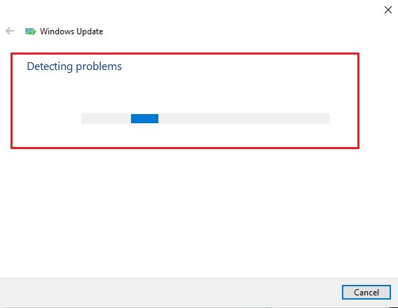 Windows-update-troubleshooting-process-starts