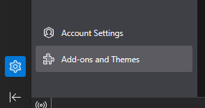 click on add-ons and theme in thunderbird