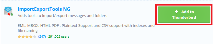 reinstall importexporttools NG add-on in thunderbird