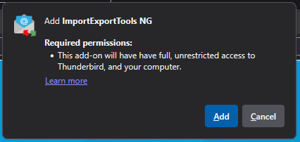 click on add