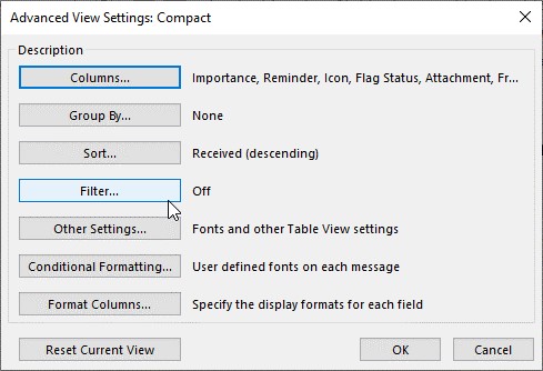 Click on Filter….