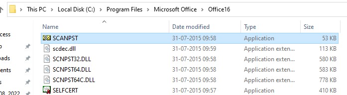 use Inbox Repair Tool or SCANPST.EXE tool