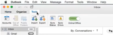 archive option added to the Outlook for mac toolbar