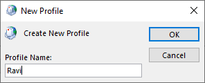 create a new profile
