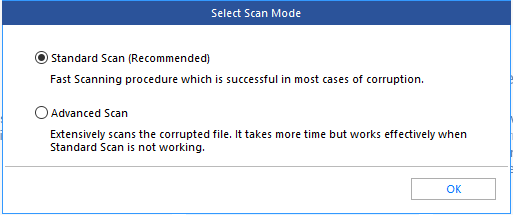 database scan mode