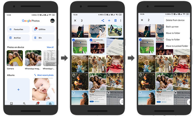 In steps  to restore WhatsApp images from Google Photos: