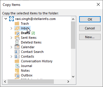 import missing mail items from archive