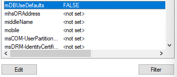 mDBUseDefaults set to false