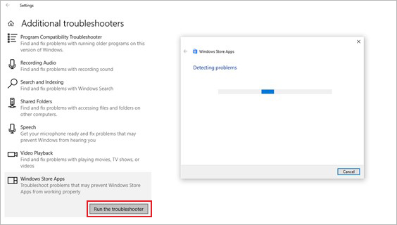 run windoows troublshooter to fix Windows photo gallery error