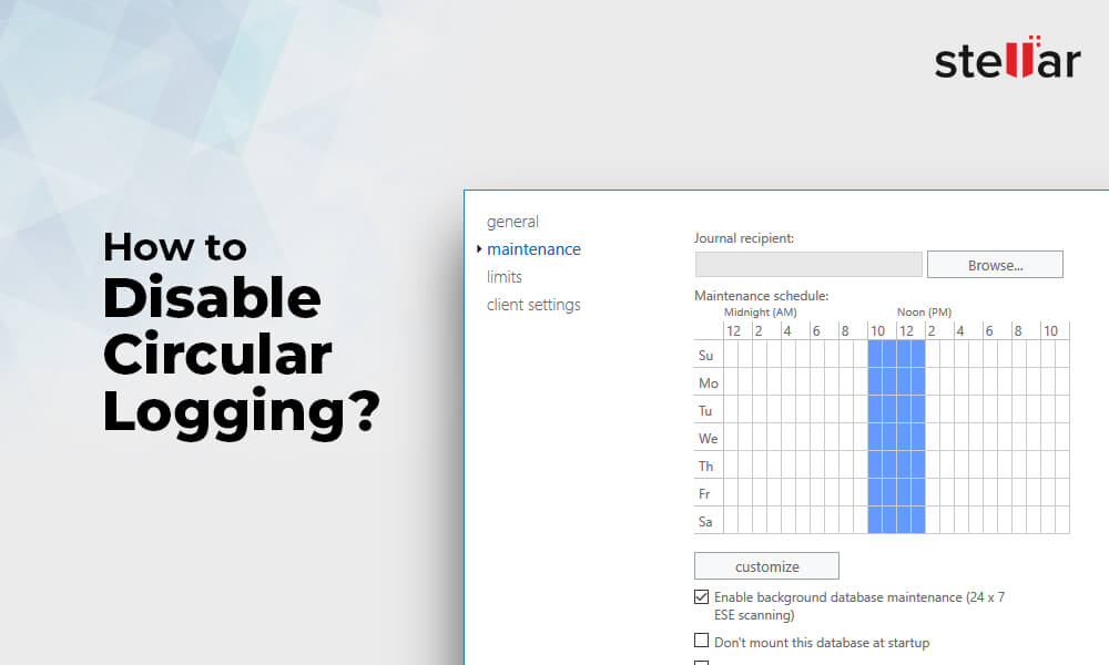 How to Disable Circular Logging in Exchange Server
