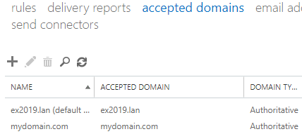 check accepted domains under mail flow