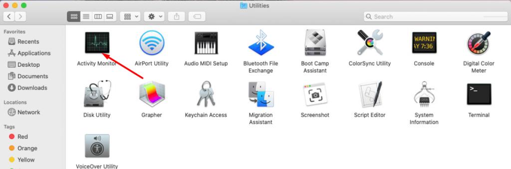 Utilities folder