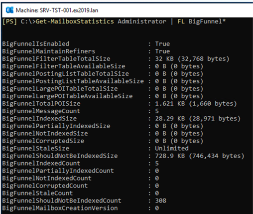 use the Get-MailboxStatistics cmdlet 