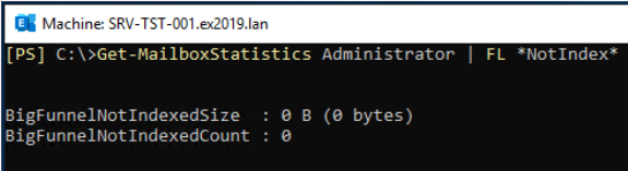 Used commend for non-indexed items 
