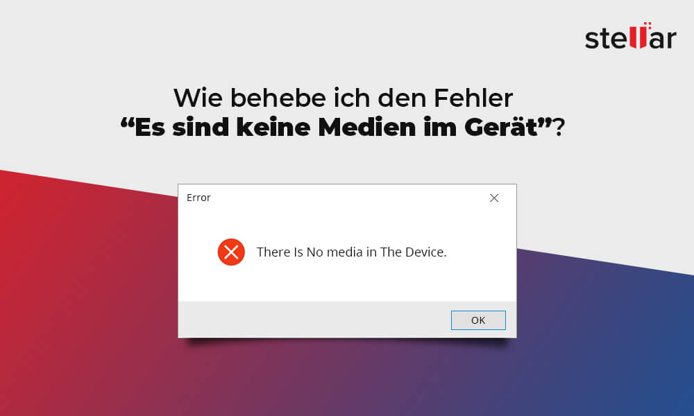 Wie behebe ich den Fehler “Es sind keine Medien im Gerät”?