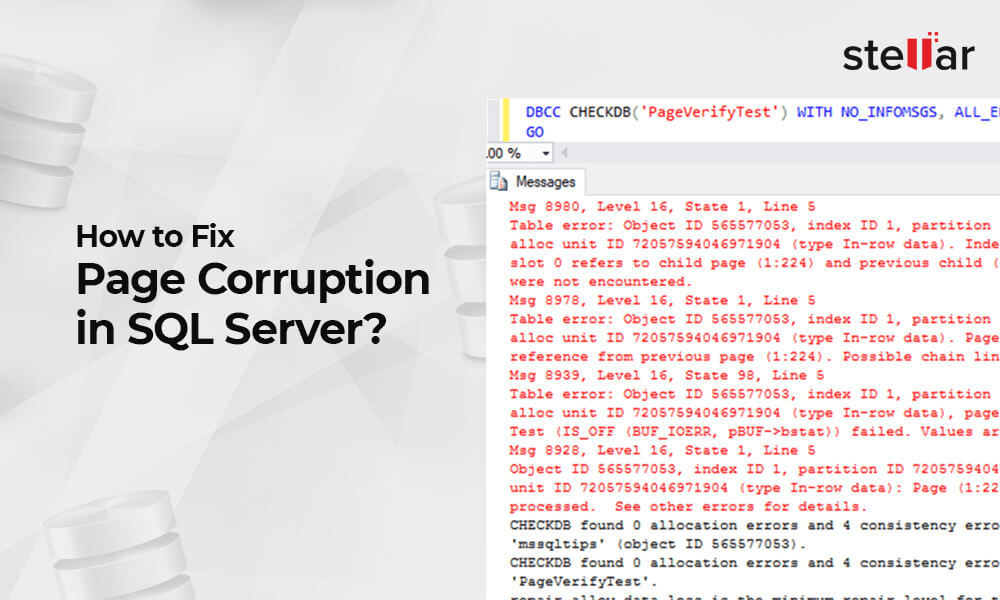 How to Fix Page Corruption in SQL Server?