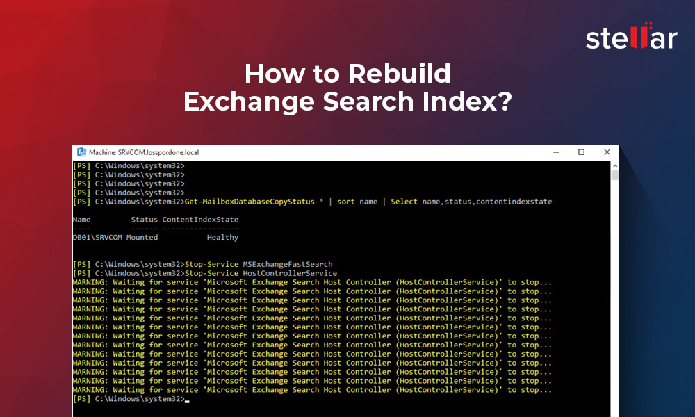 How to Rebuild Exchange Search Index?