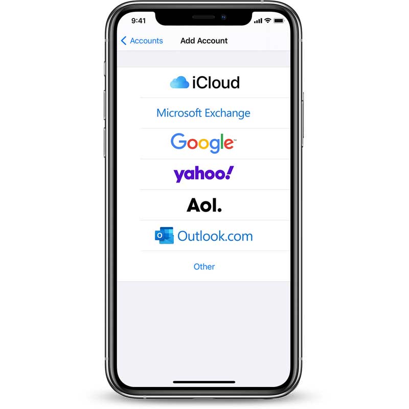 MS Exchange account on iPhone 11