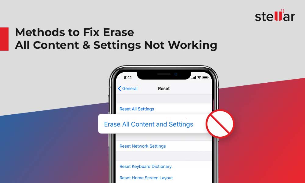Erase All Content and Settings Not Working on iPhone