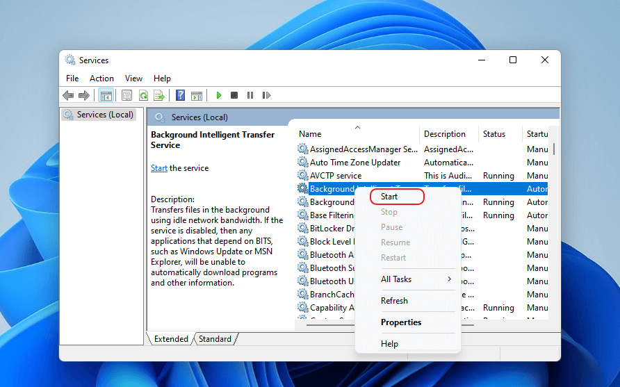 Start-background-intelligent-transfer-services-on-windows-11