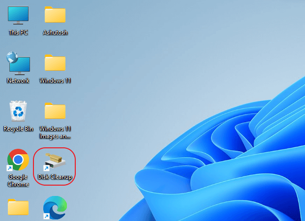 disk-clean-up-shortcut-created