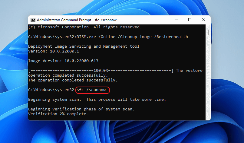 Windows-11-update-error-0x800705aa-sfc-scannow