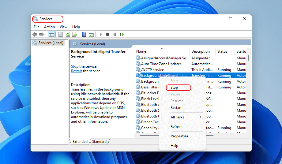 Windows-11-stop-background-intelligent-transfer-services