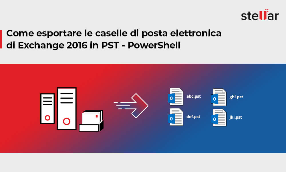 Come esportare le caselle di posta elettronica di Exchange 2016 in PST – PowerShell