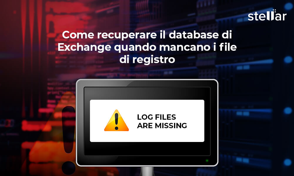 Come recuperare il database di Exchange quando mancano i file di registro