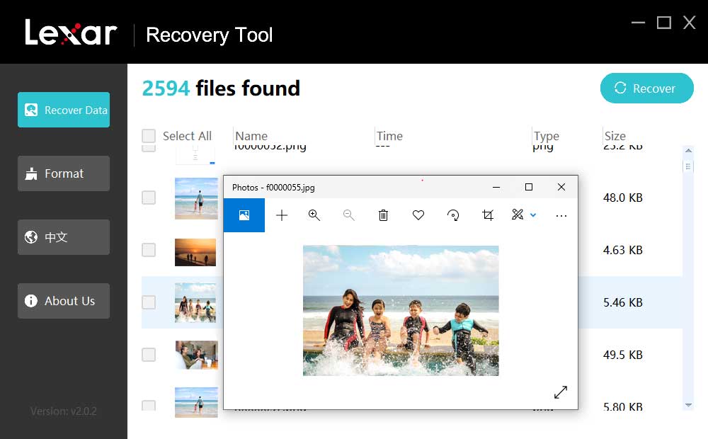 Lexar Recovery Tool free photo recovery