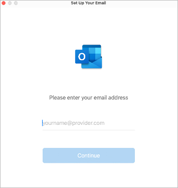 Set Up Your Email wizard