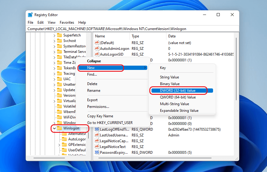 right-click-winlogon-select-new-DWORD-32-bit-value