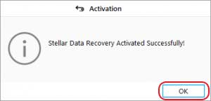 stellar-data-recovery-activated-successfully-click-ok
