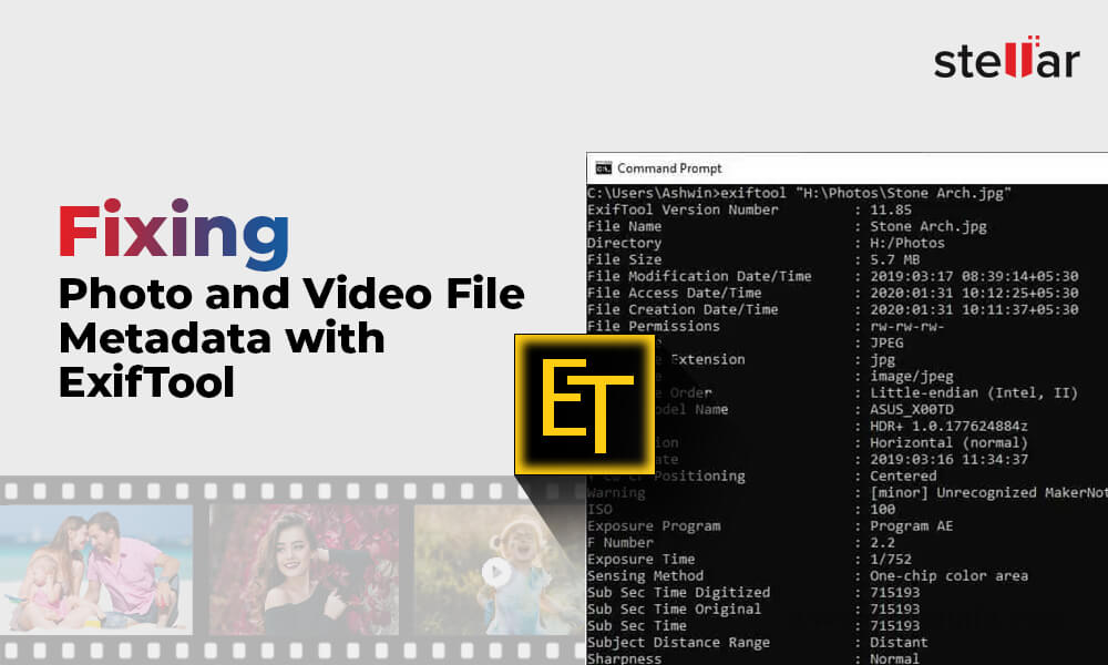 Fixing Photo and Video File Metadata with ExifTool