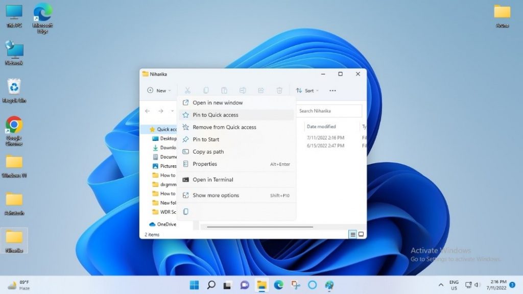 Use Quick Access for File Management on Windows