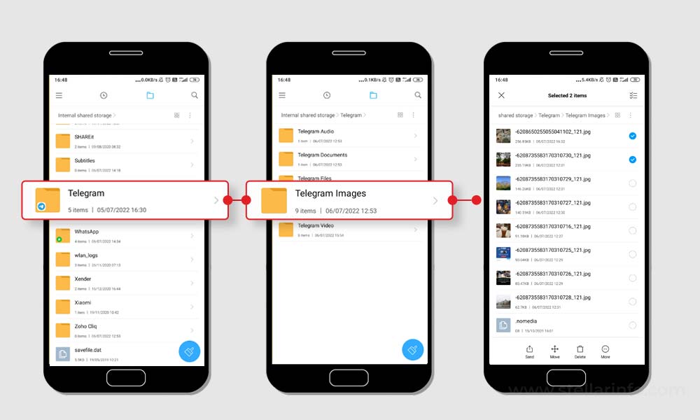 File manager Telegram Images