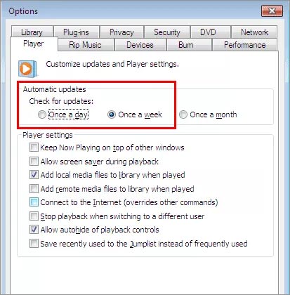 install Windows Media Player codecs automatically
