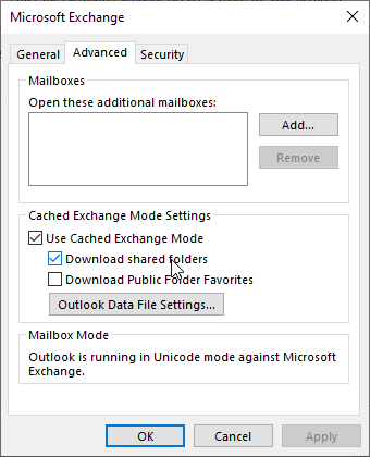 enable download shared folder option