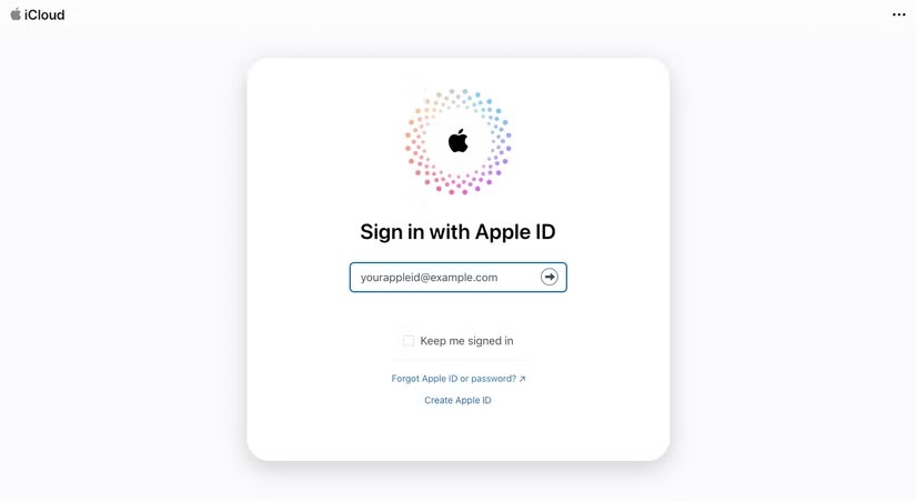 sign in at icloud.com with your Apple ID