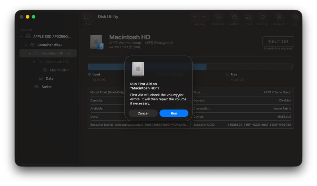 How to Fix “The Disk Macintosh HD Can’t Be Unlocked” Error on Mac | Stellar