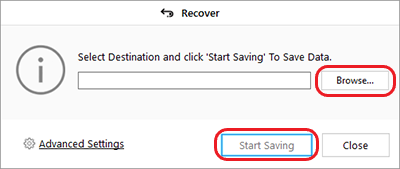 select-destination-and-click-start-saving