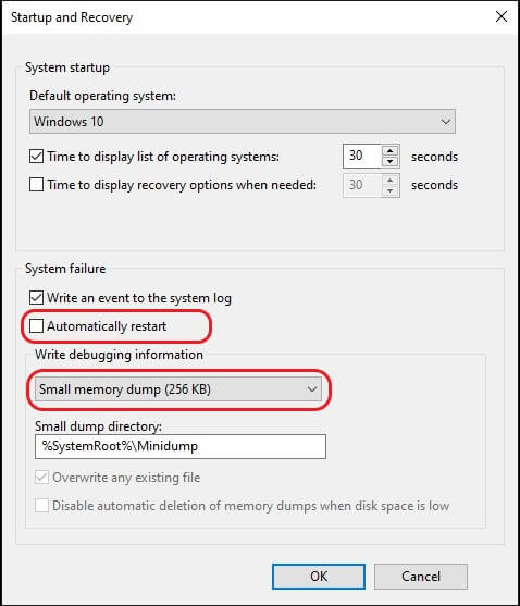 startup-and-recovery-settings-uncheck-automatically-restart