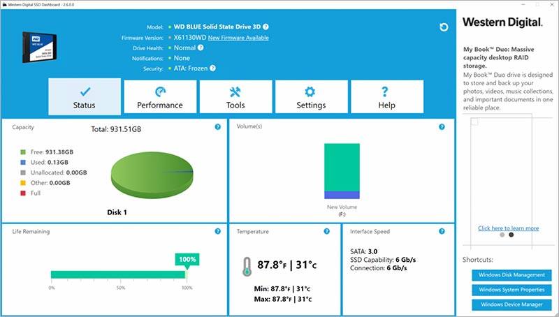 western-digital-dashboard