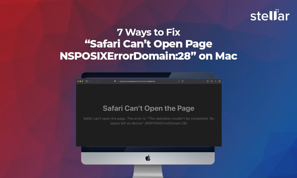 mac safari failed to open page