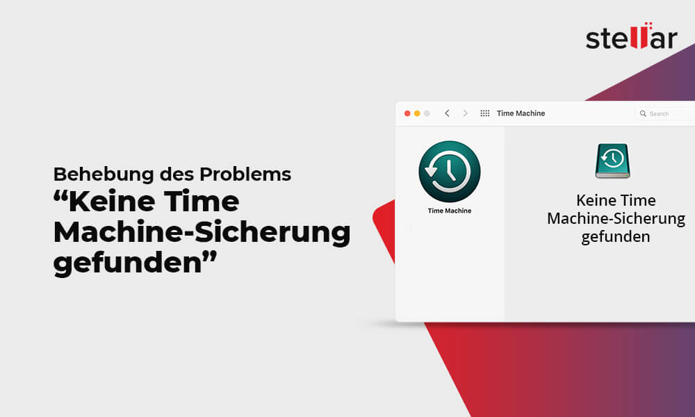 Behebung des Problems “Keine Time Machine-Sicherung gefunden”￼